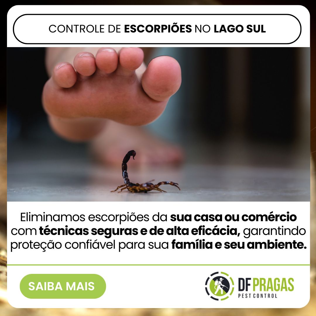 Controle de Escorpiões no lago sul