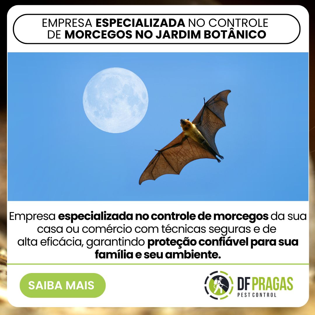 Empresa Especializada no controle de morcegos no jardim botânico